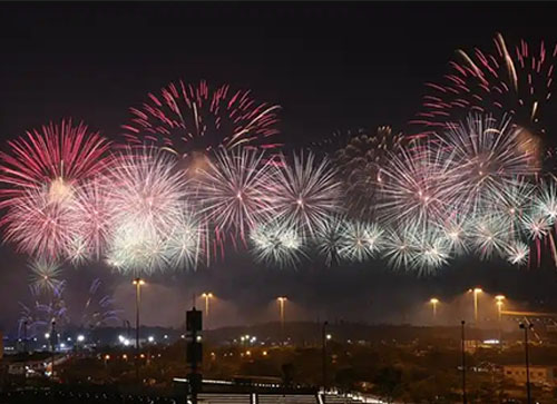 景洪市焰火晚会